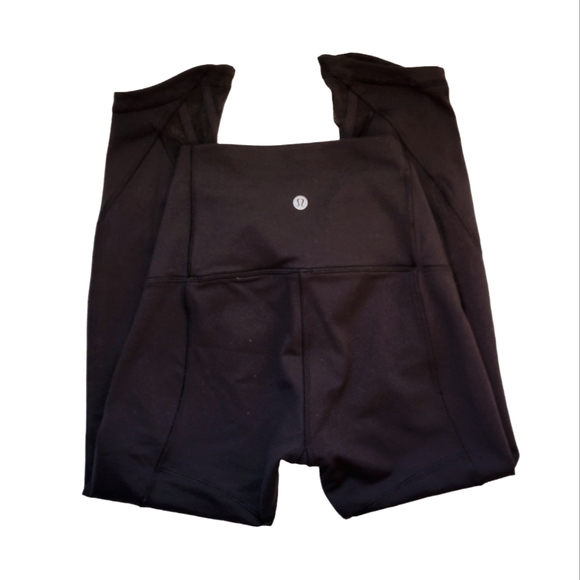 lululemon athletica Pants - Lululemon Leggings Black Size 4 Mesh Detail